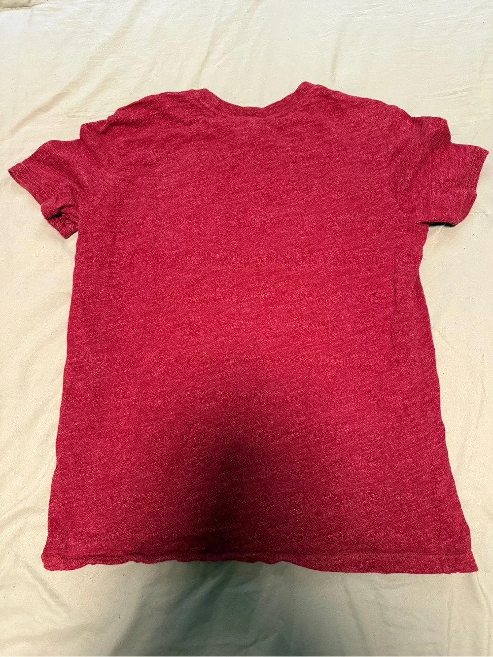Nike Red Heather Short Sleeve Logo Tee